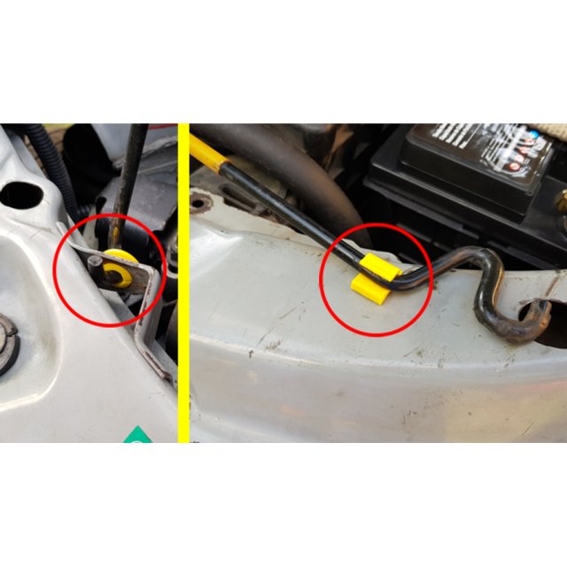 Hood Rod Clip Support — source image