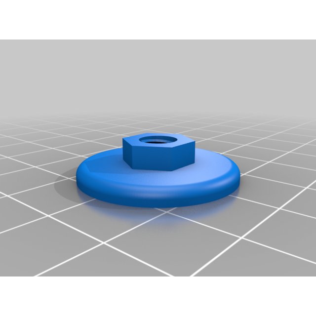 M6 nut with large integral washer trim fastener clip — source image