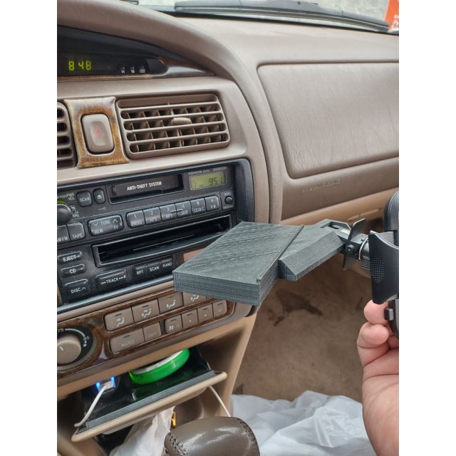 CD Player Phone Holder Adapter — source image
