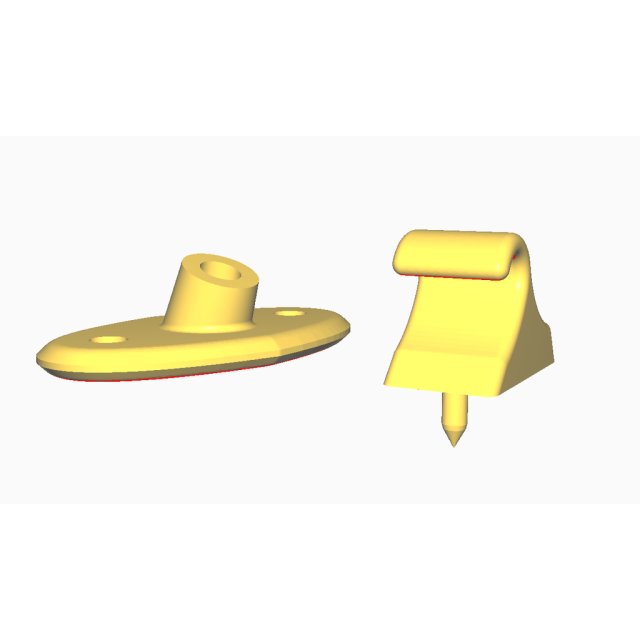Sunvisor bracket and clip plastics — source image