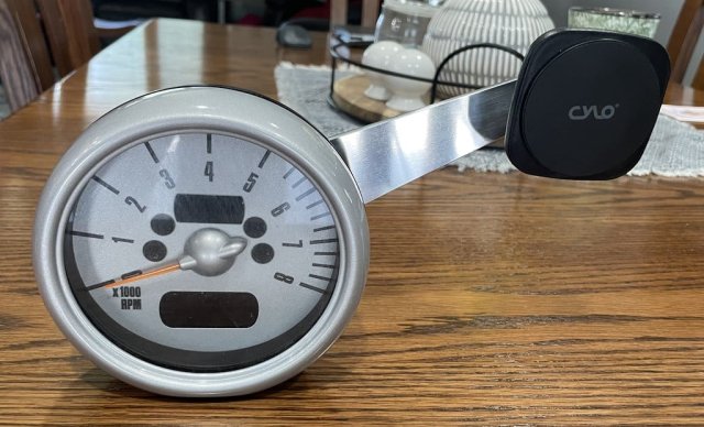 Tachometer-Mounted Phone Holder Bracket — source image