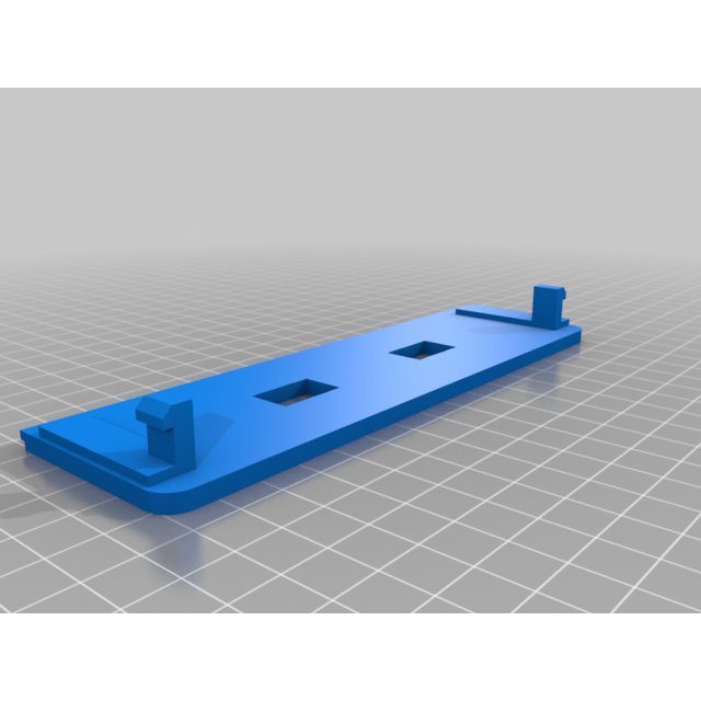 Rear center console delete plate with USB charger cutout — source image