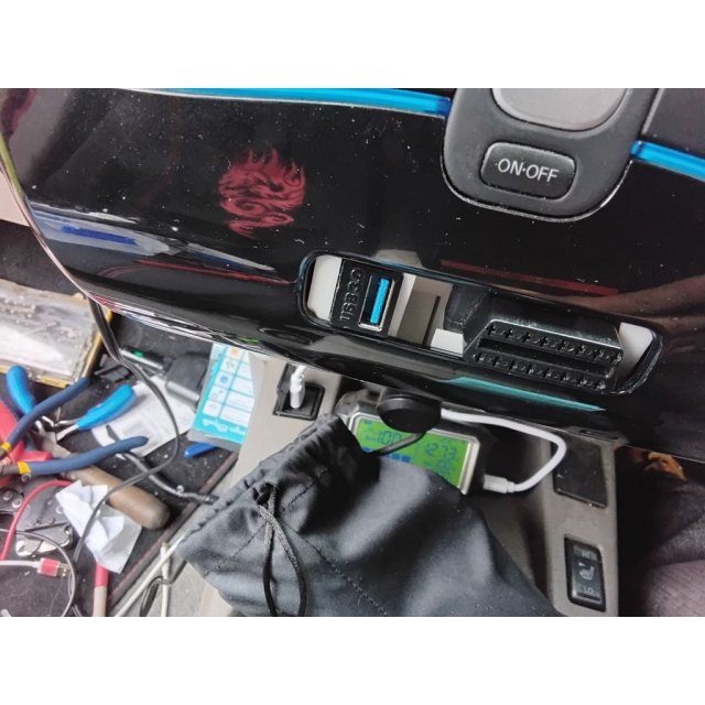 OBD2 bracket / USB socket holder — source image