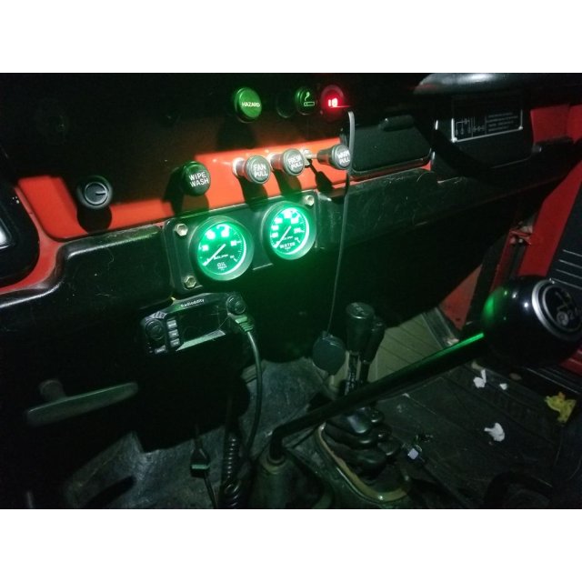 FJ 40 Radio Blank Plate for Mechanical Gauges — source image