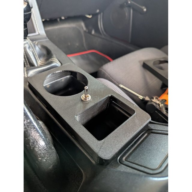Big Cup Holder and Switch Center Console — source image