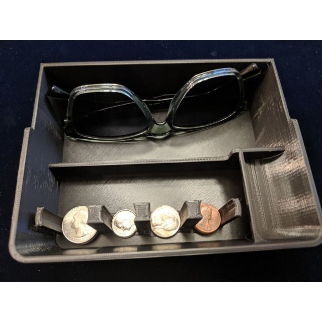 Console Tray with Coin Holder — source image