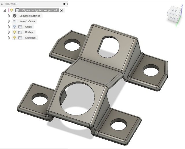 Dash Switch & Lighter Support Frame — source image