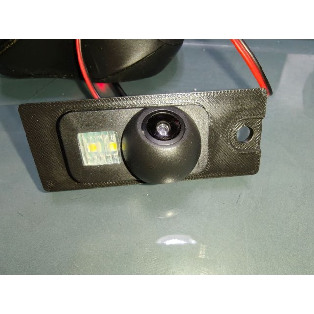 modified camera round and insert using AHD 1080P 170° Vehicle Rear View Camera . Alternative round camera also done. — source image