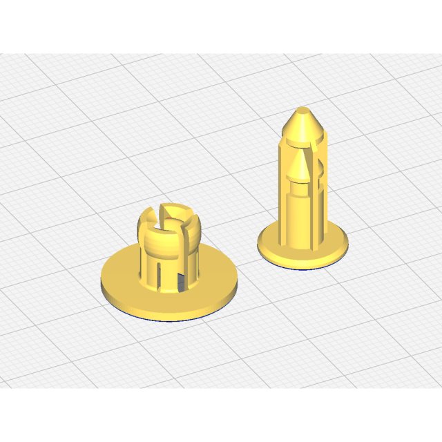 Push Pin Clip Push Rivet Retaining Clip (flange 18 mm) — source image