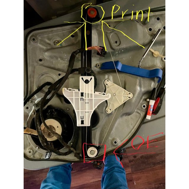 MK4 Rear Window Guide Pulley — source image