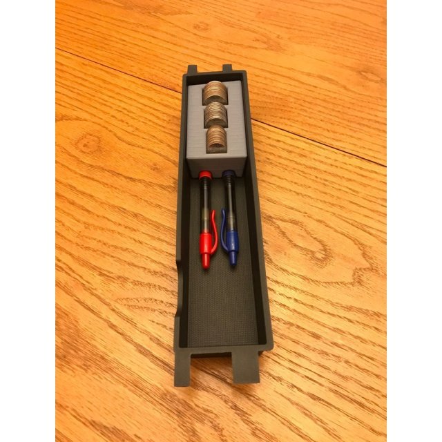 Coin Tray with Pen Holders — source image