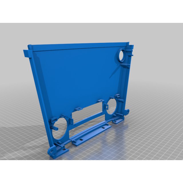DIN mount / center console bezel with A/C controller fastening — source image