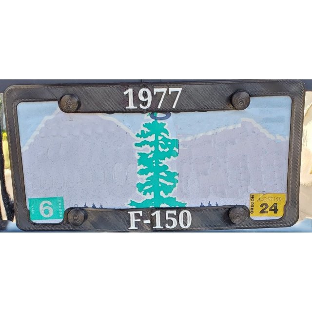 License Plate Frame — source image