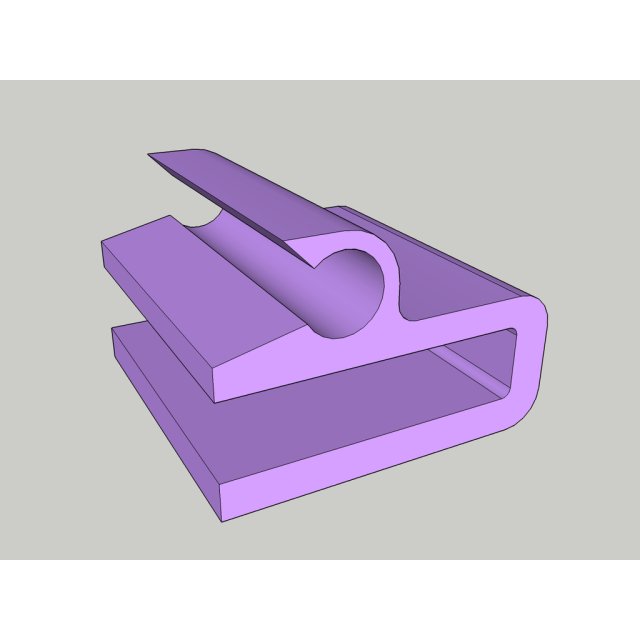 Cable clip for panel edge (4mm) — source image