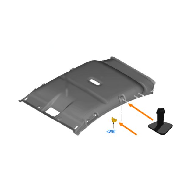 Headliner Rear Side Pin Hook Replacement — source image