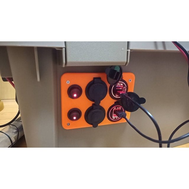 12v Car USB Switch Voltmeter Panel — source image