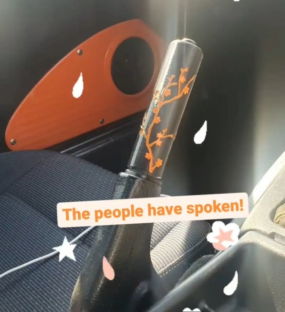 Handbrake Cover - Cherry Blossom — source image