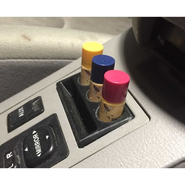 Center Console Chapstick Holder — source image