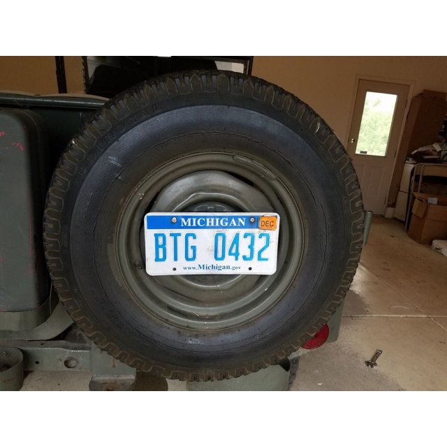 Spare Tire License Plate Holder — source image