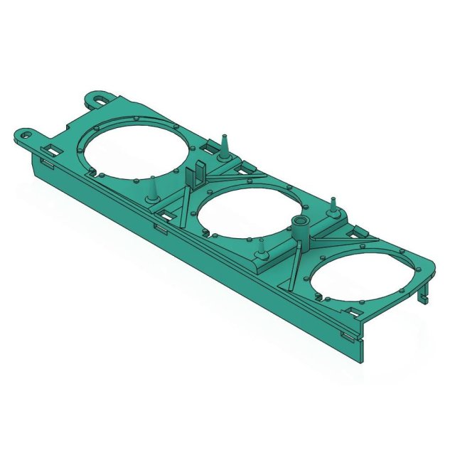 Triple Gauge Trim Backing Plate Bracket 1259658, 1882 — source image