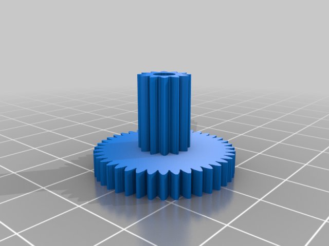 HVAC Blender Door Actuator Gear — source image