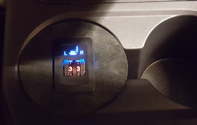 Seat Heater Control Mount for Cupholder — source image
