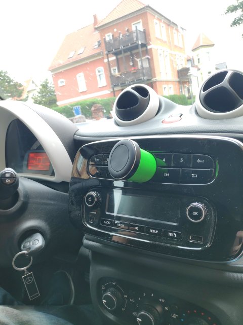 Smartphone Holder with Cable Hole — source image